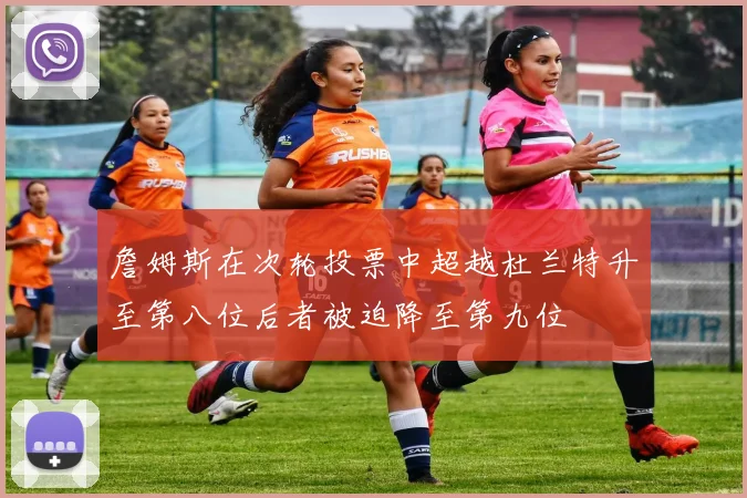 詹姆斯在次轮投票中超越杜兰特升至第八位后者被迫降至第九位